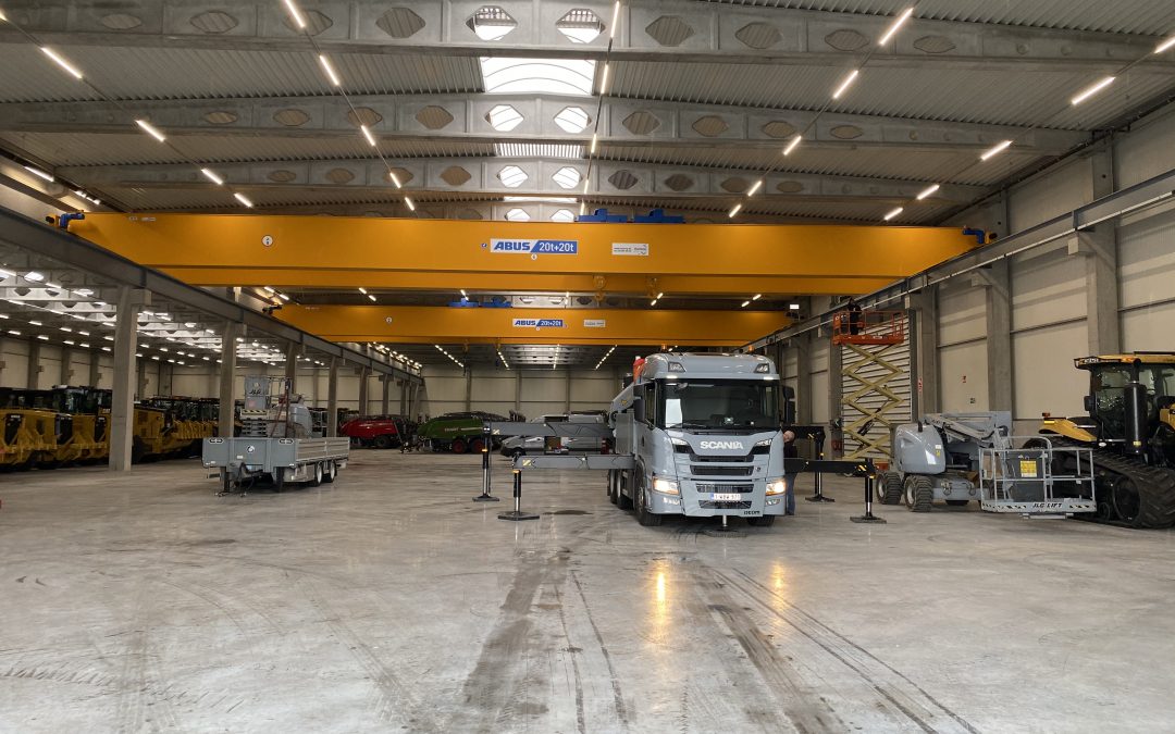 Geheel project met tien rolbruggen
